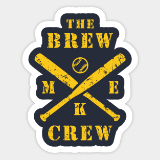 The Brew Crew Milwaukee Brewers Sticker